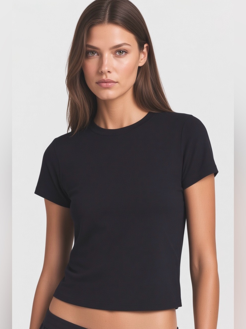 🖤 SKIMS Worn In Jersey T-Shirt | Washed Onyx | XXS | NWT 🏷️